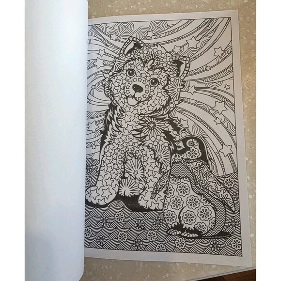 Lisa Frank Adult Coloring Book 2022‎ Stay Calm & Keep Coloring 40 Pages NEW - Picture 7 of 11